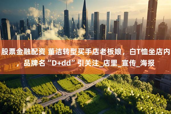 股票金融配资 董洁转型买手店老板娘，白T恤坐店内，品牌名“D+dd”引关注_店里_宣传_海报