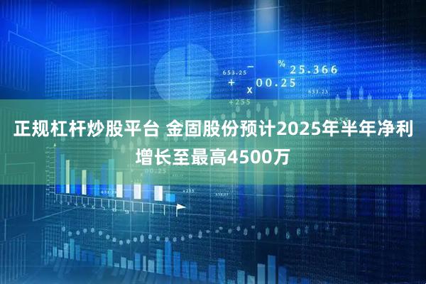 正规杠杆炒股平台 金固股份预计2025年半年净利增长至最高4500万